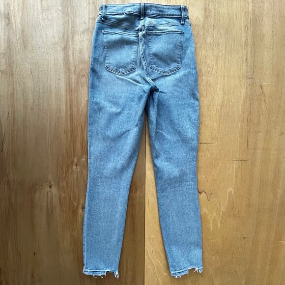 ABERCROMBIE & FITCH CURVE LOVE HIGH RISE SUPER SKINNY ANKLE WOMEN’S JEANS 28/6 - Picture 8 of 16